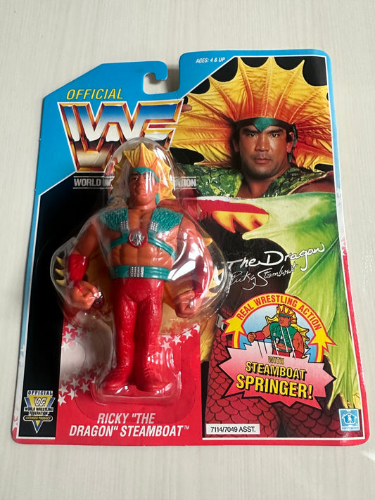 Ricky the Dragon Steamboat Series 4 WWF Hasbro MOC figure