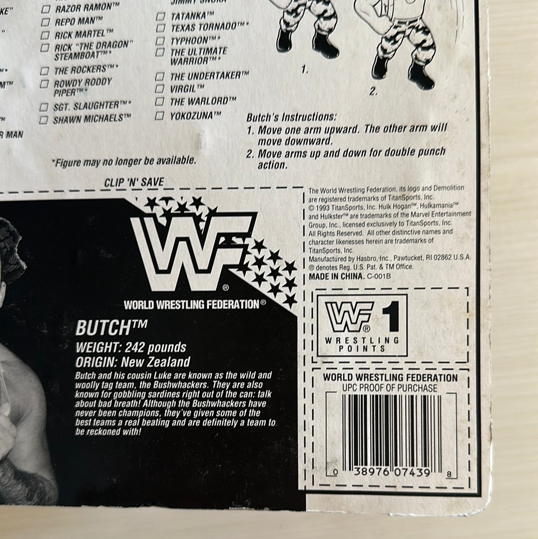 Butch the Bushwhacker Series 10 WWF Hasbro