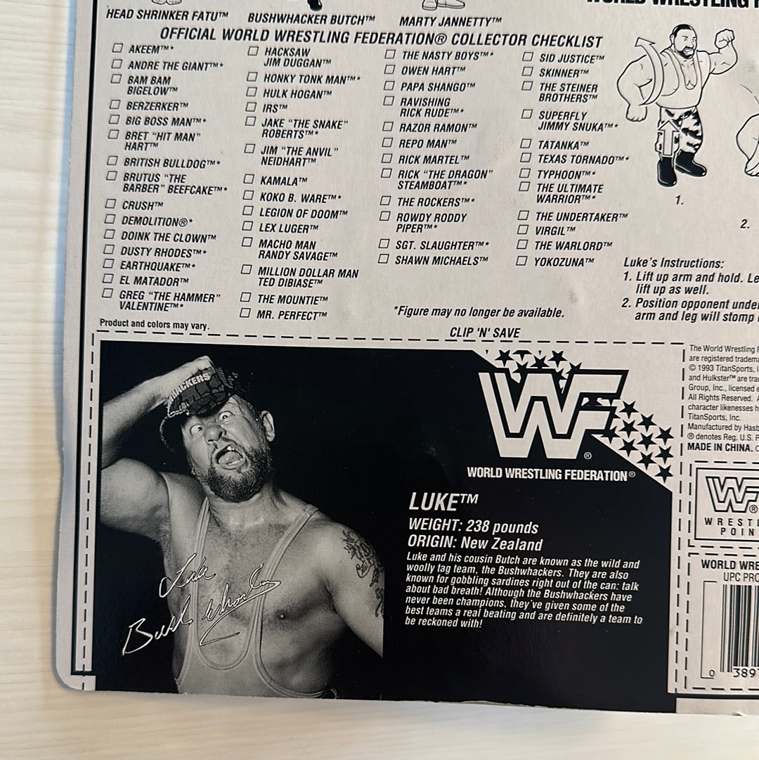 Luke the Bushwhacker Series 10 WWF Hasbro