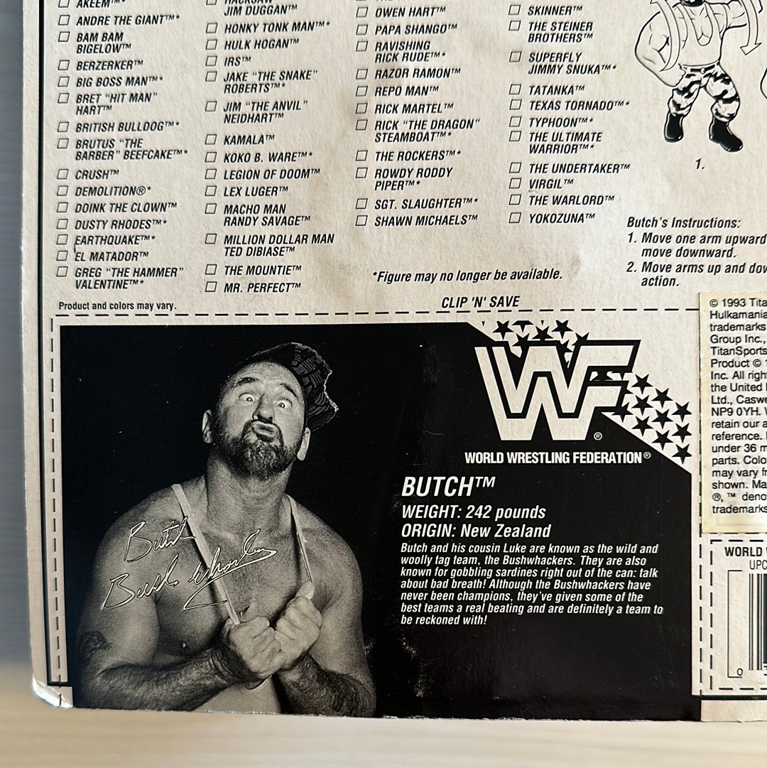 Butch the Bushwhacker Series 10 WWF Hasbro