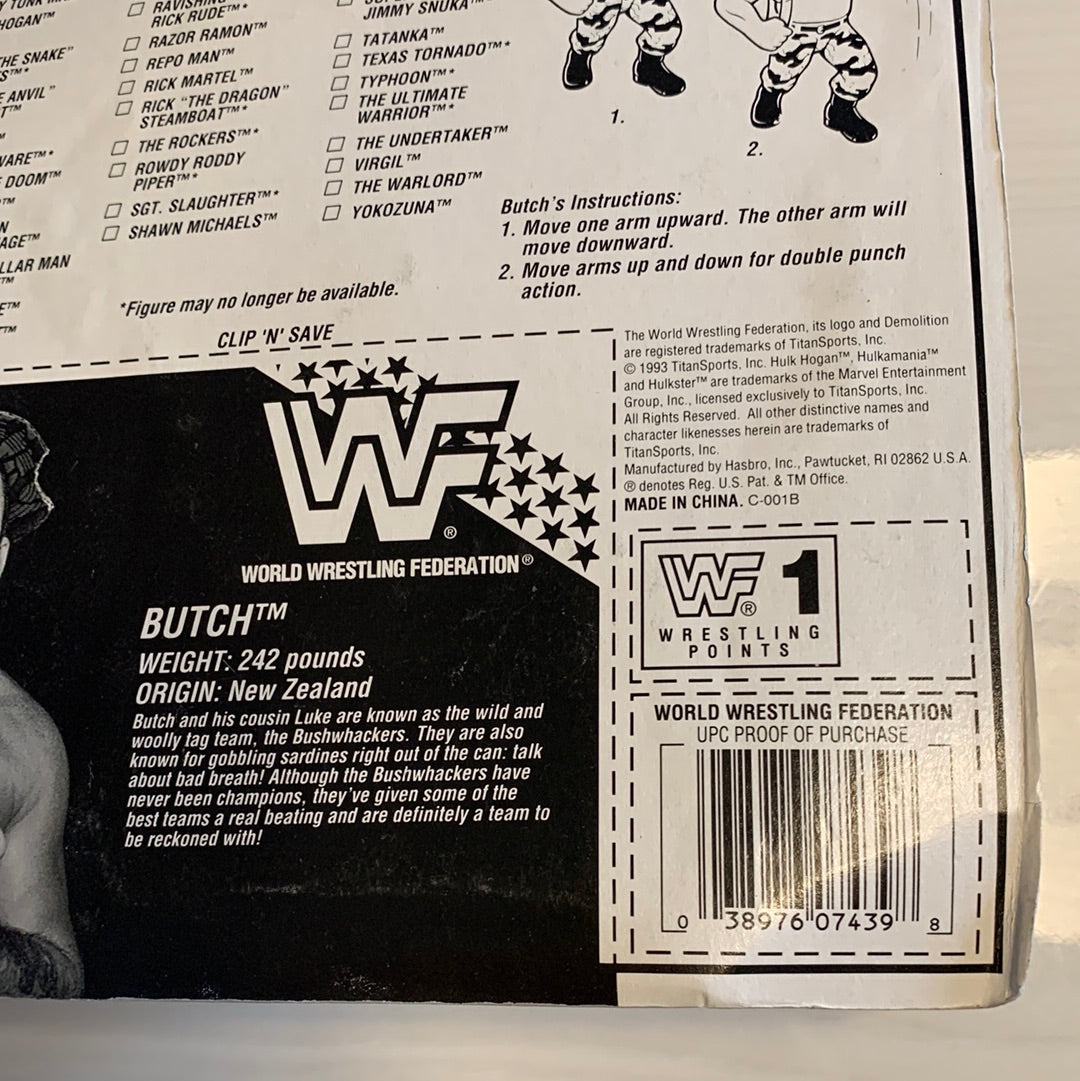 Butch the Bushwhacker Series 10 WWF Hasbro