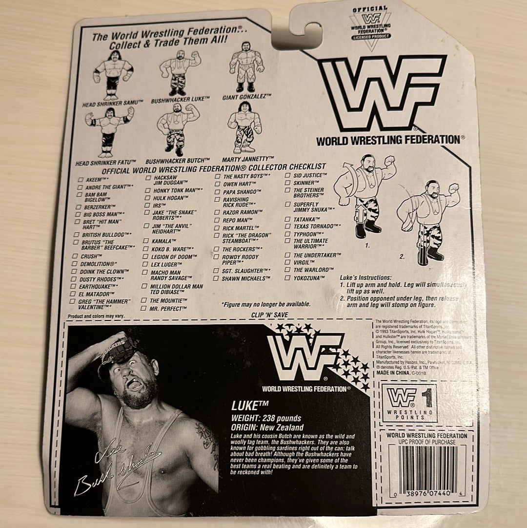 Luke the Bushwhacker Series 10 WWF Hasbro