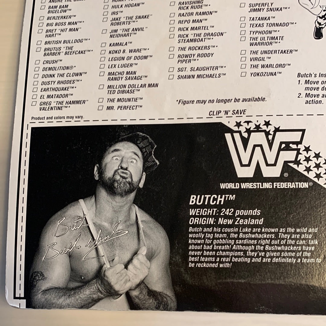 Butch the Bushwhacker Series 10 WWF Hasbro