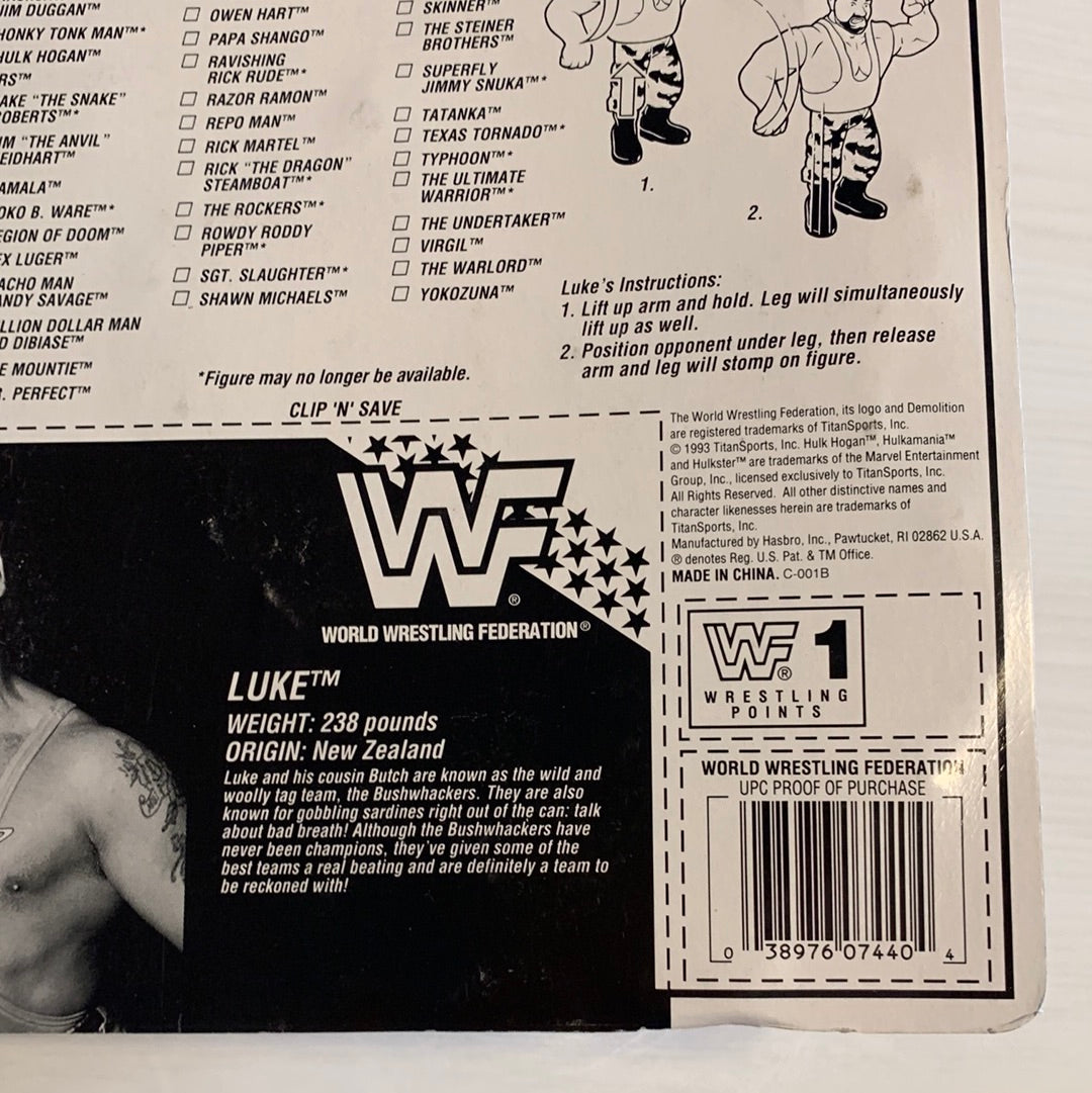 Luke the Bushwhacker Series 10 WWF Hasbro