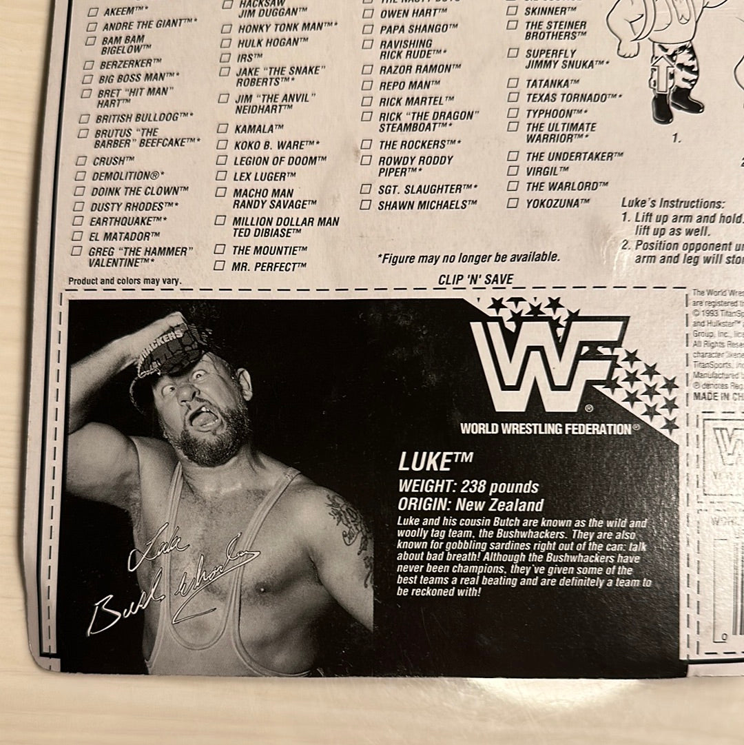 Luke the Bushwhacker Series 10 WWF Hasbro