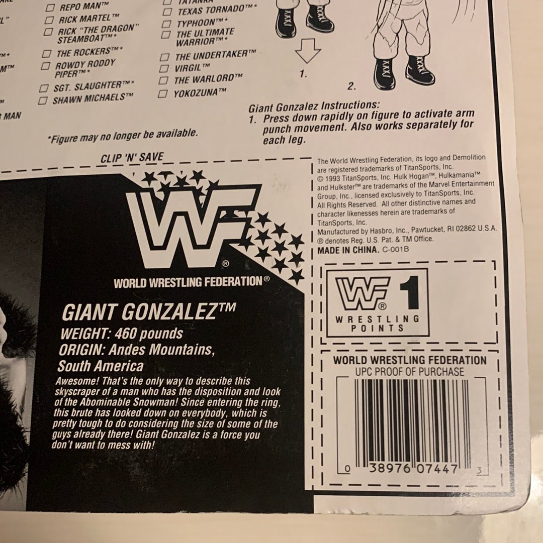Giant Gonzalez Series 10 WWF Hasbro