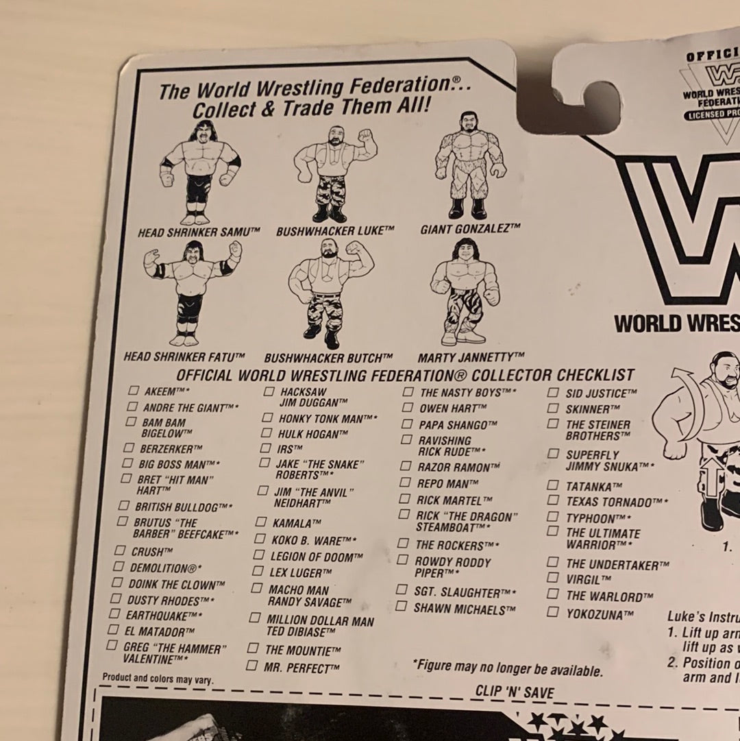 Butch and Luke the Bushwhackers 2 figure set WWF Hasbro