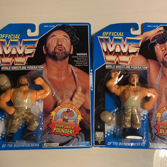 Butch and Luke the Bushwhackers 2 figure set WWF Hasbro