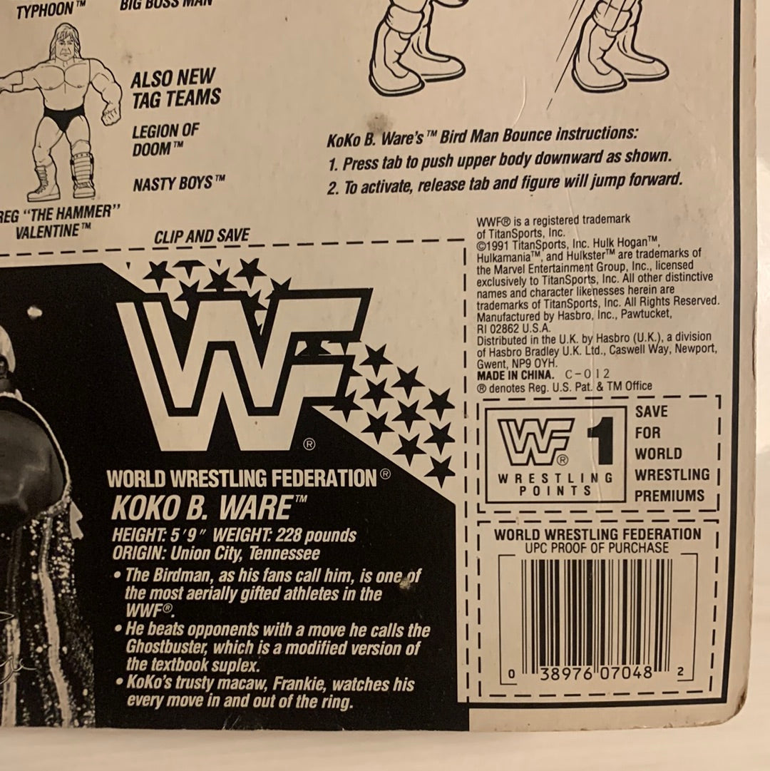 Koko B Ware Series 3 WWF Hasbro