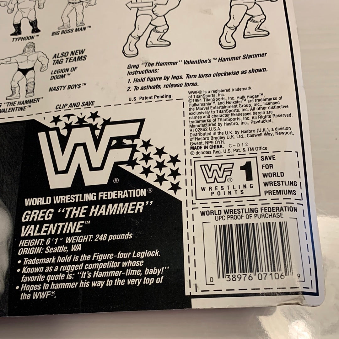 Greg the Hammer Valentine Series 3 WWF Hasbro