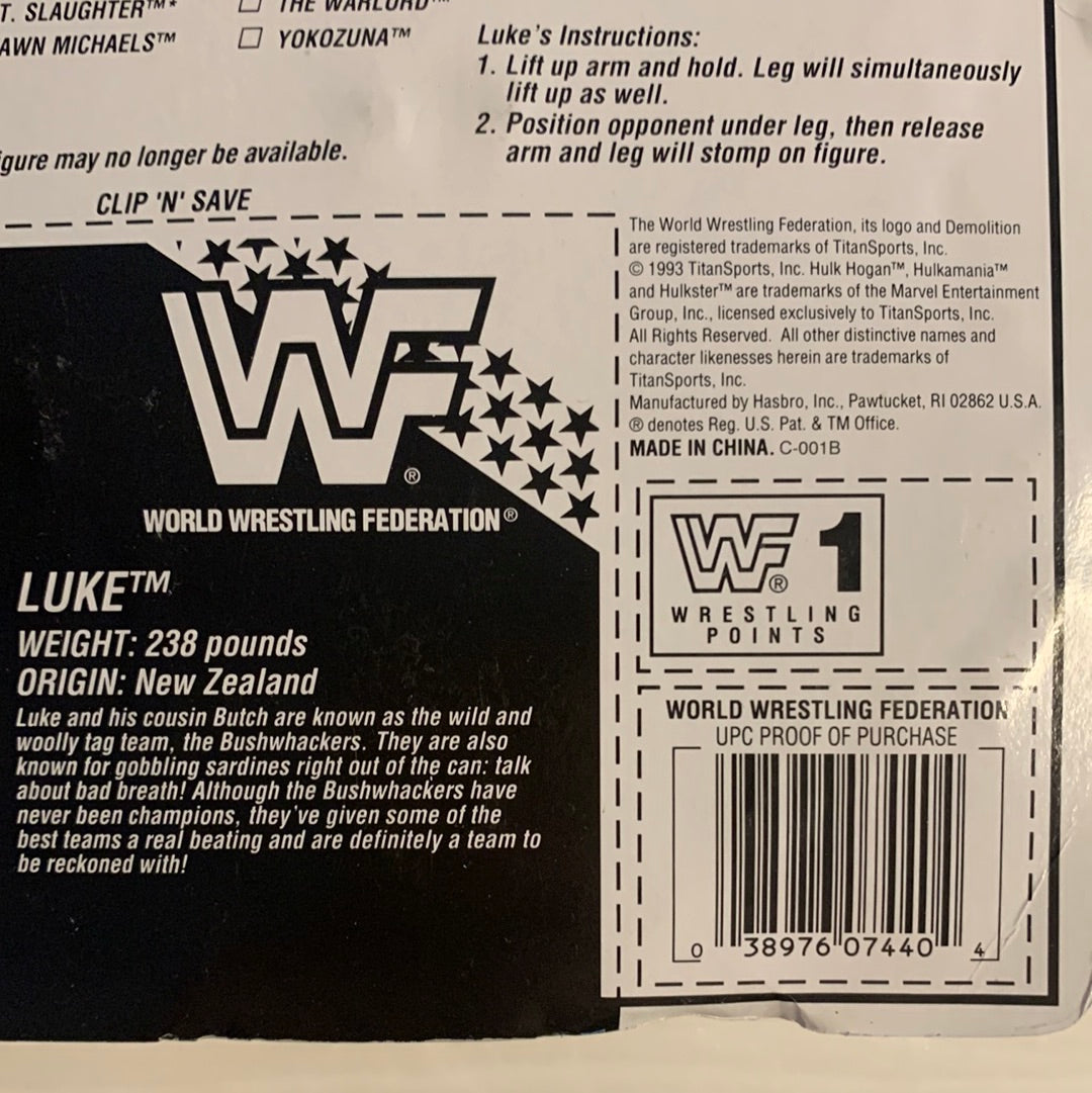 Luke the Bushwhacker Series 10 WWF Hasbro