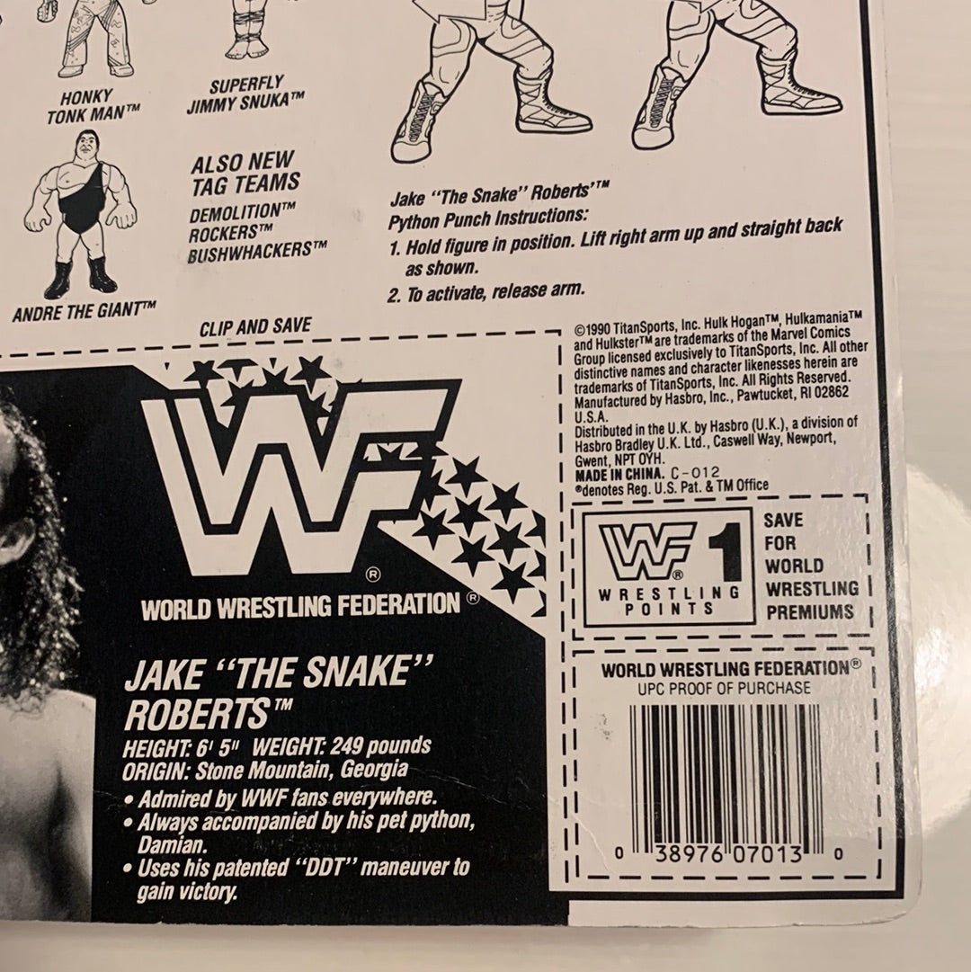 Jake The Snake Roberts Series 1 WWF Hasbro