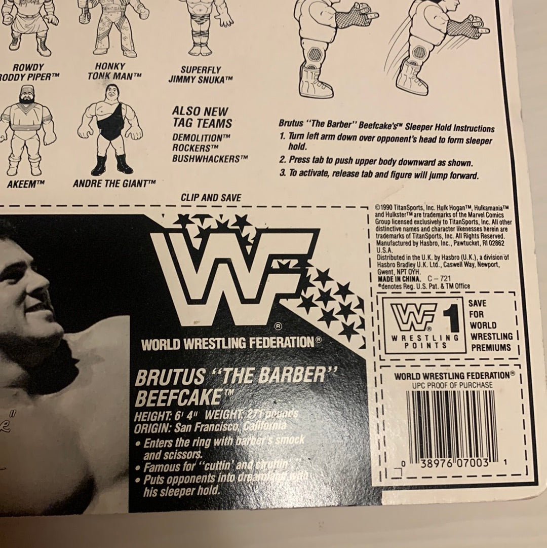 Brutus The Barber Beefcake Series 1 WWF Hasbro