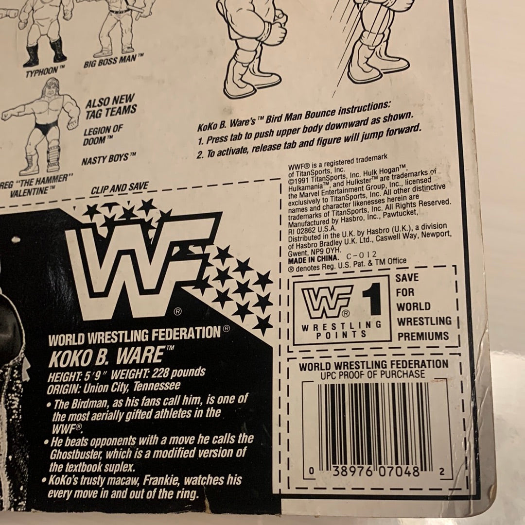 Koko B Ware Series 3 WWF Hasbro