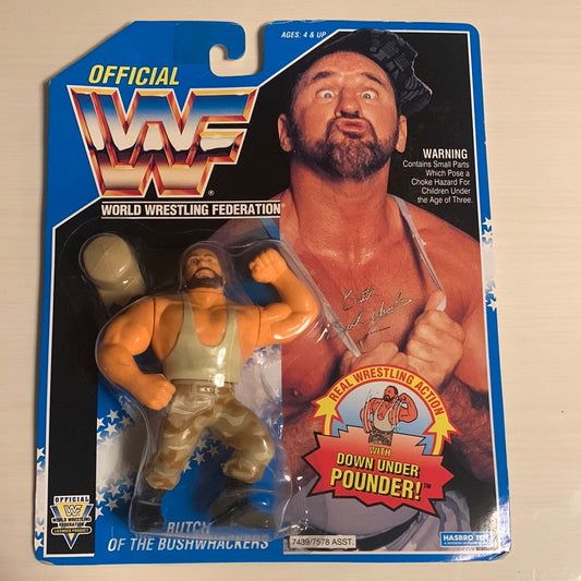 Butch and Luke the Bushwhackers 2 figure set WWF Hasbro