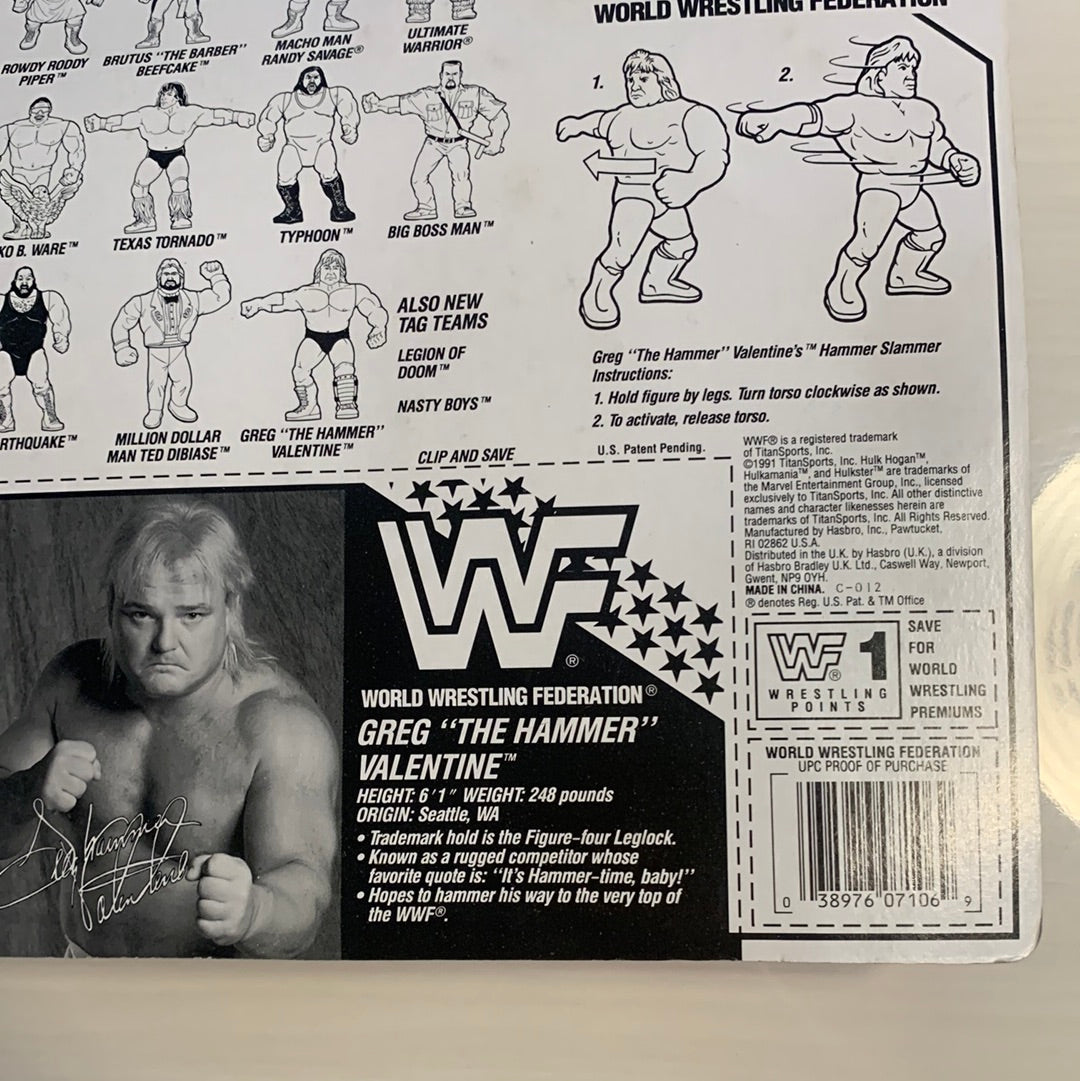 Greg the Hammer Valentine Series 3 WWF Hasbro