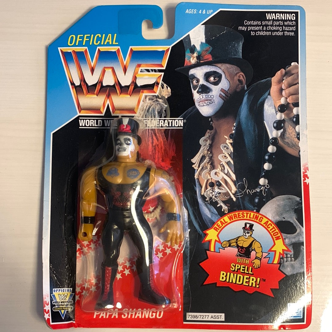 LOOSE WWF Hasbro series 6 top PAPA SHANGO action figure