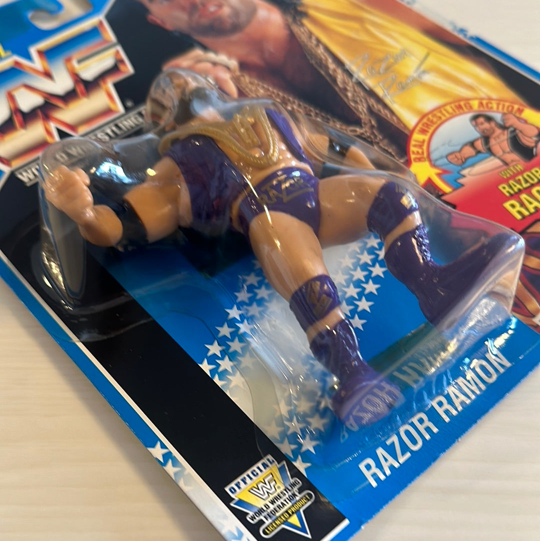 Wwf Hotline Razor Ramon Razor Ramon Series 10 WWF Hasbro Purple – retrofigure