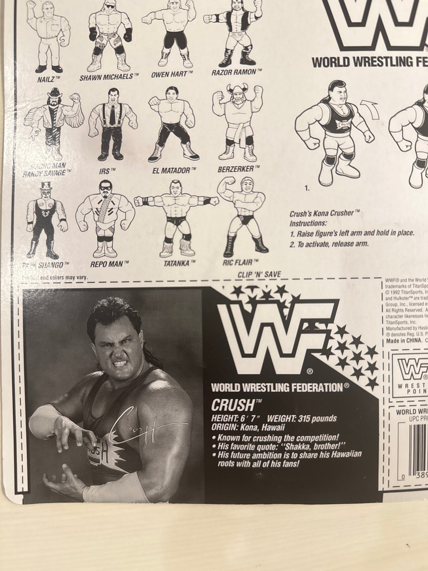 Crush Series 7 WWF Hasbro