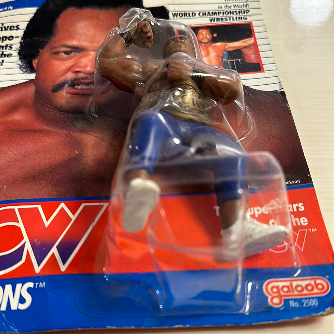 Ron Simmons WCW Galoob UK Exclusive White Stripe