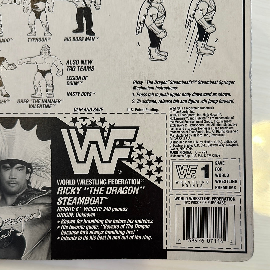 Ricky the Dragon Steamboat Series 4 WWF Hasbro