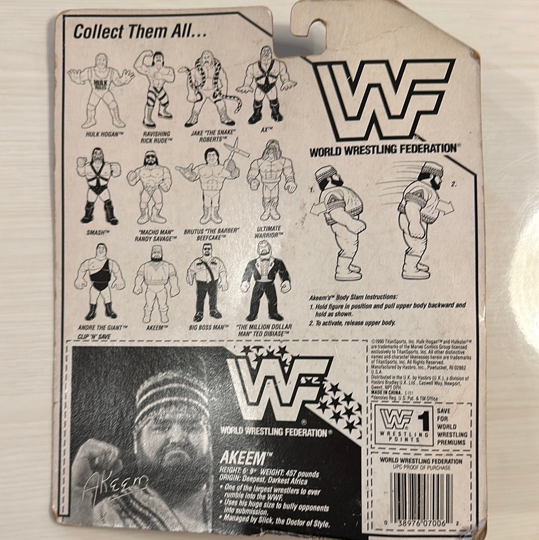 Akeem Series 1 WWF Hasbro