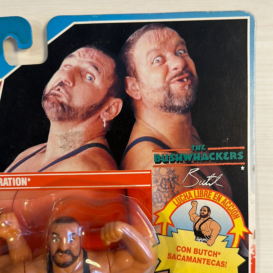 The Bushwhackers Series 2 WWF Hasbro foreign card