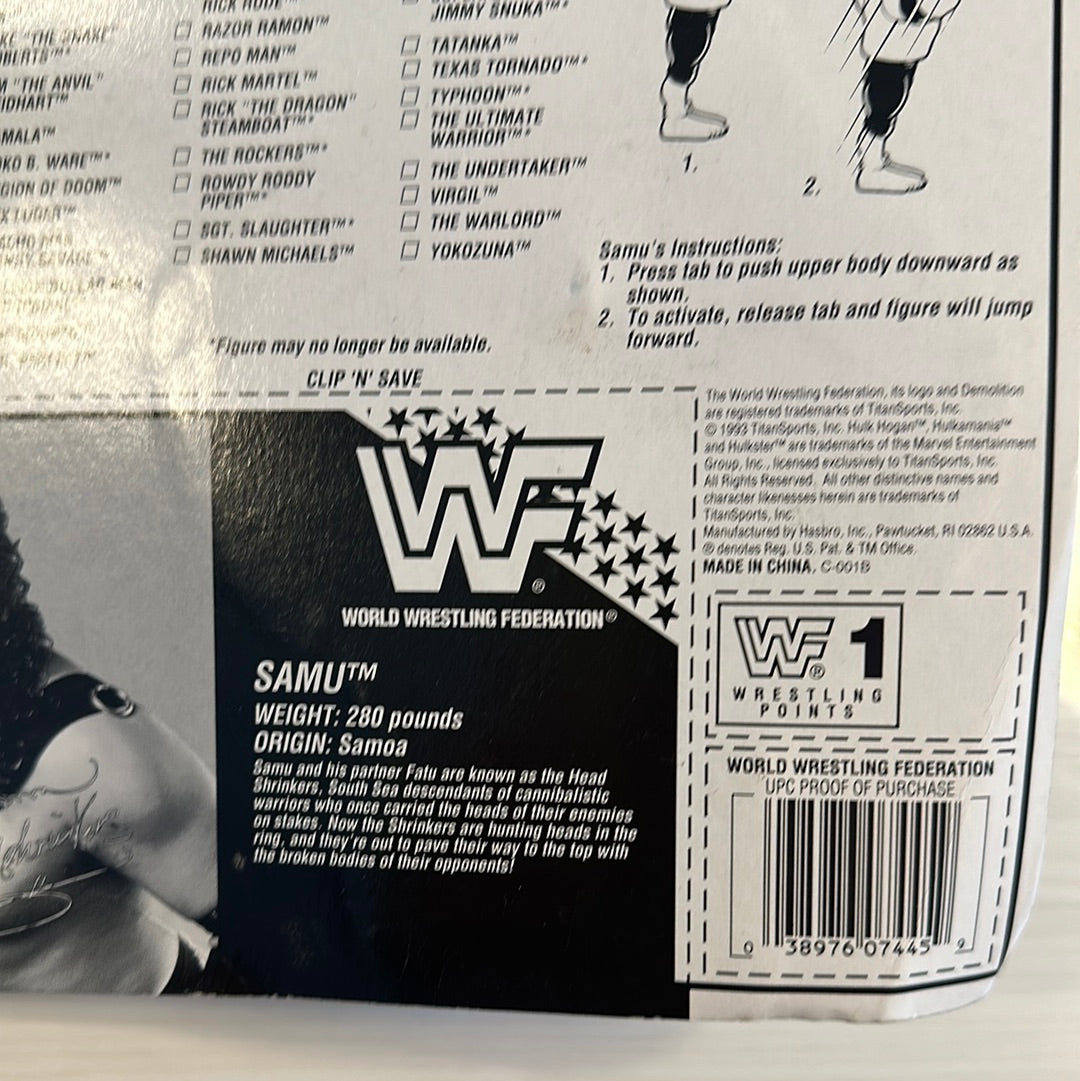 Samu the Headshrinker Series 10 WWF Hasbro