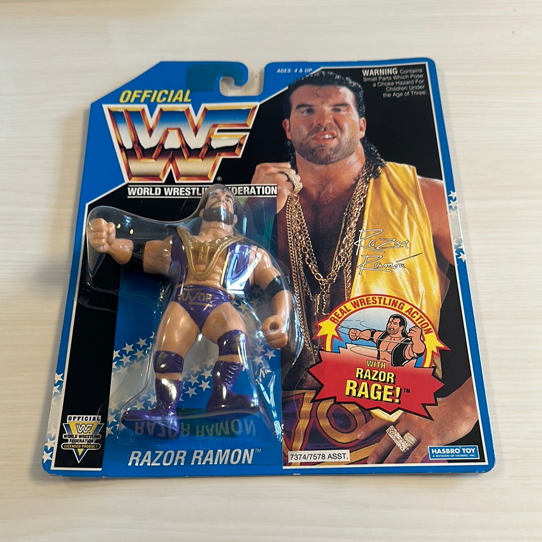 Wwf Fake Razor Ramon Razor Ramon Series 10 WWF Hasbro Purple – retrofigure