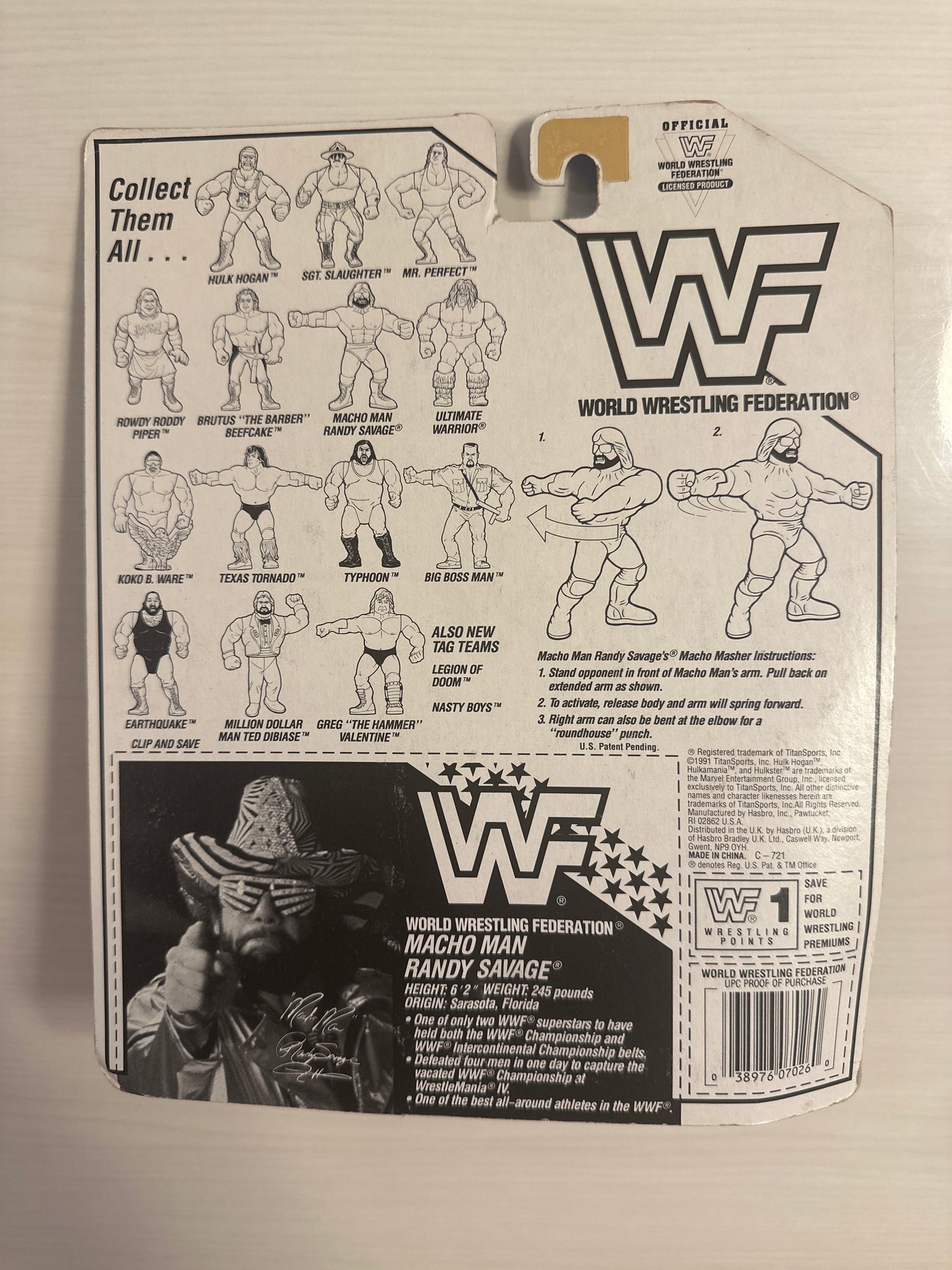 Macho Man Randy Savage Series 3 WWF Hasbro