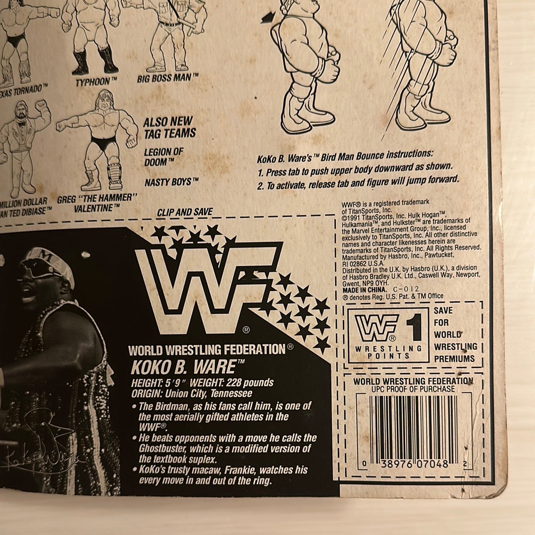 Koko B Ware Series 3 WWF Hasbro