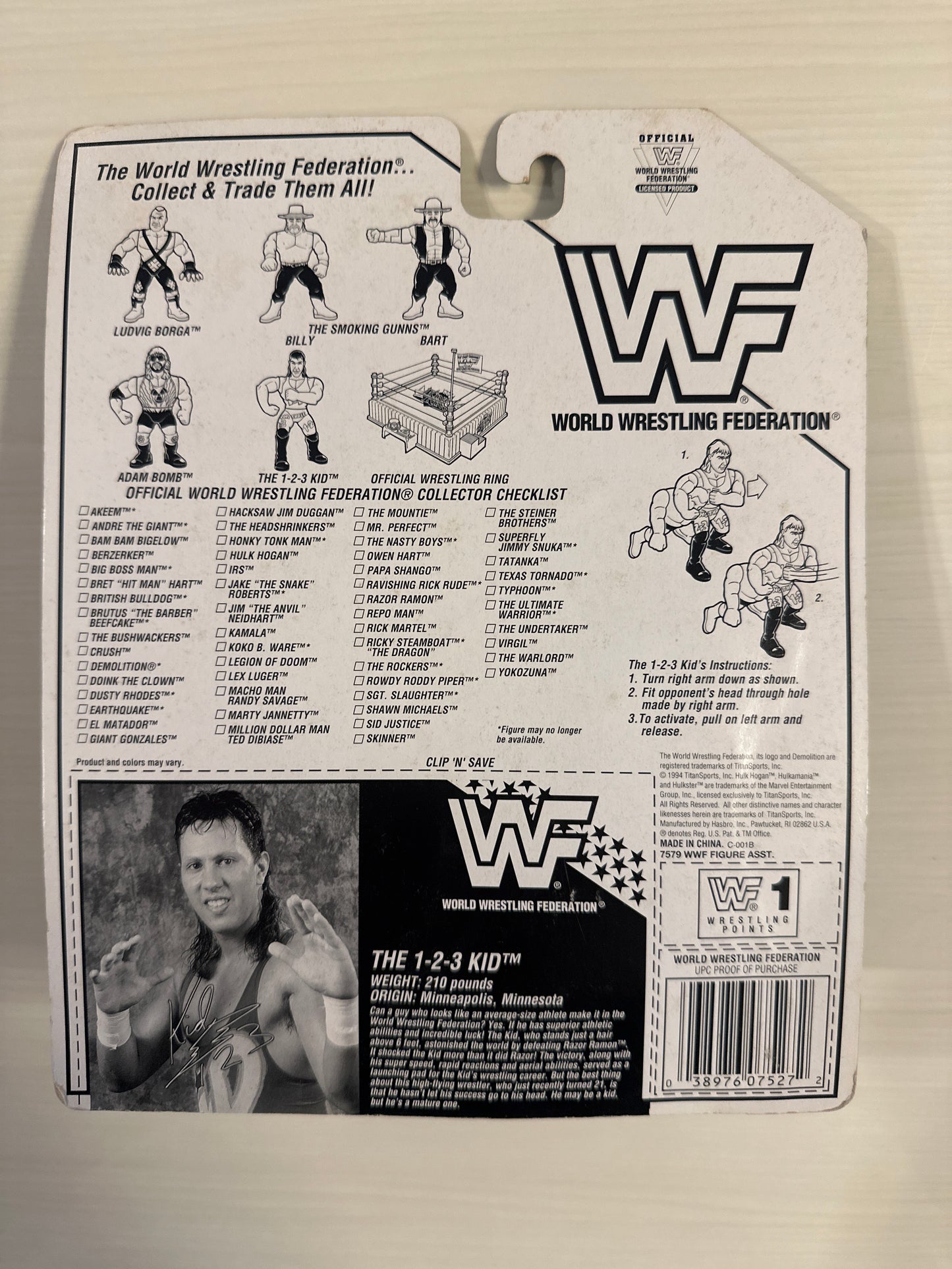 1-2-3 Kid Series 11 WWF Hasbro