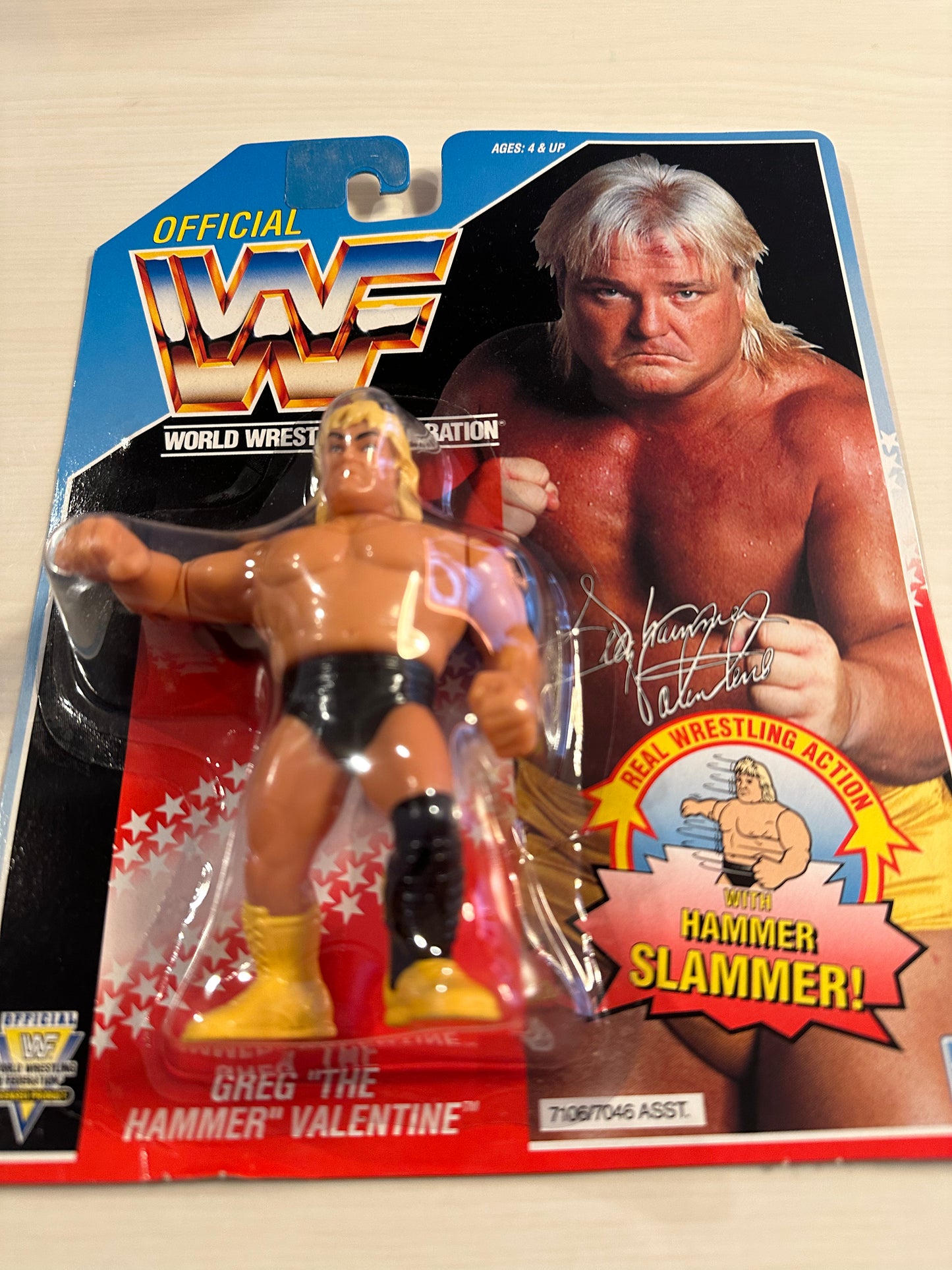 Greg the Hammer Valentine Series 3 WWF Hasbro