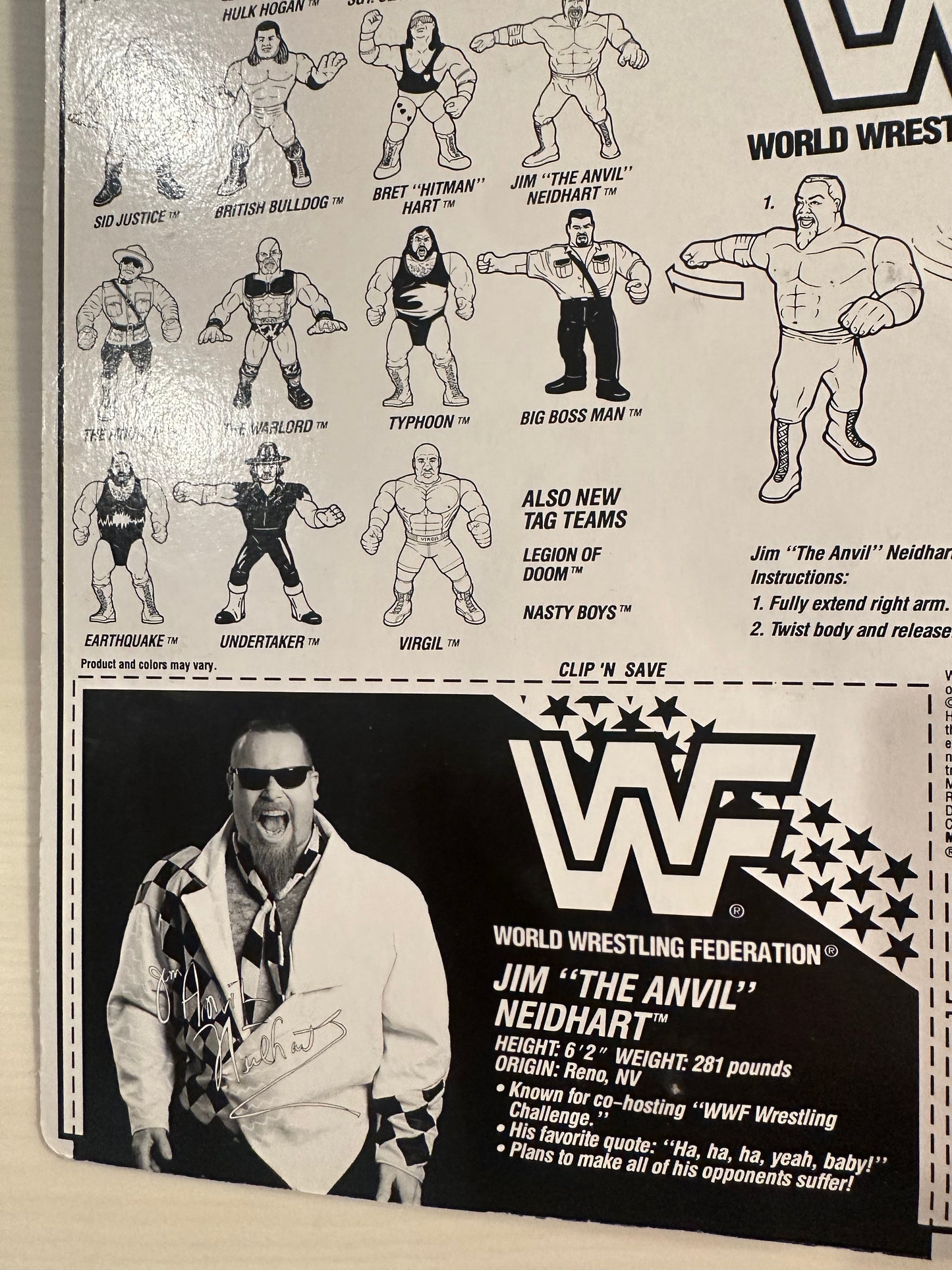 Jim the Anvil Neidhart Series 5 WWF Hasbro