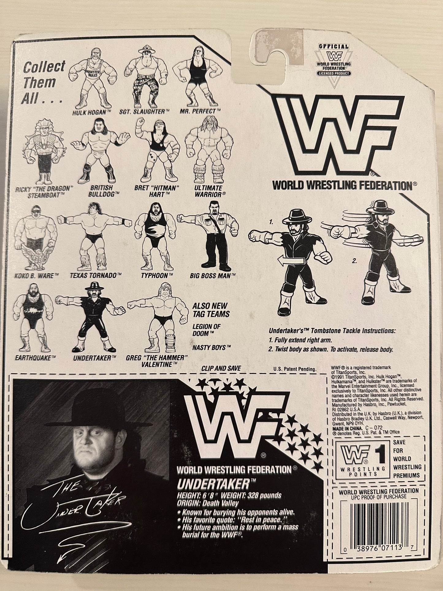 The Undertaker Series 4 WWF Hasbro