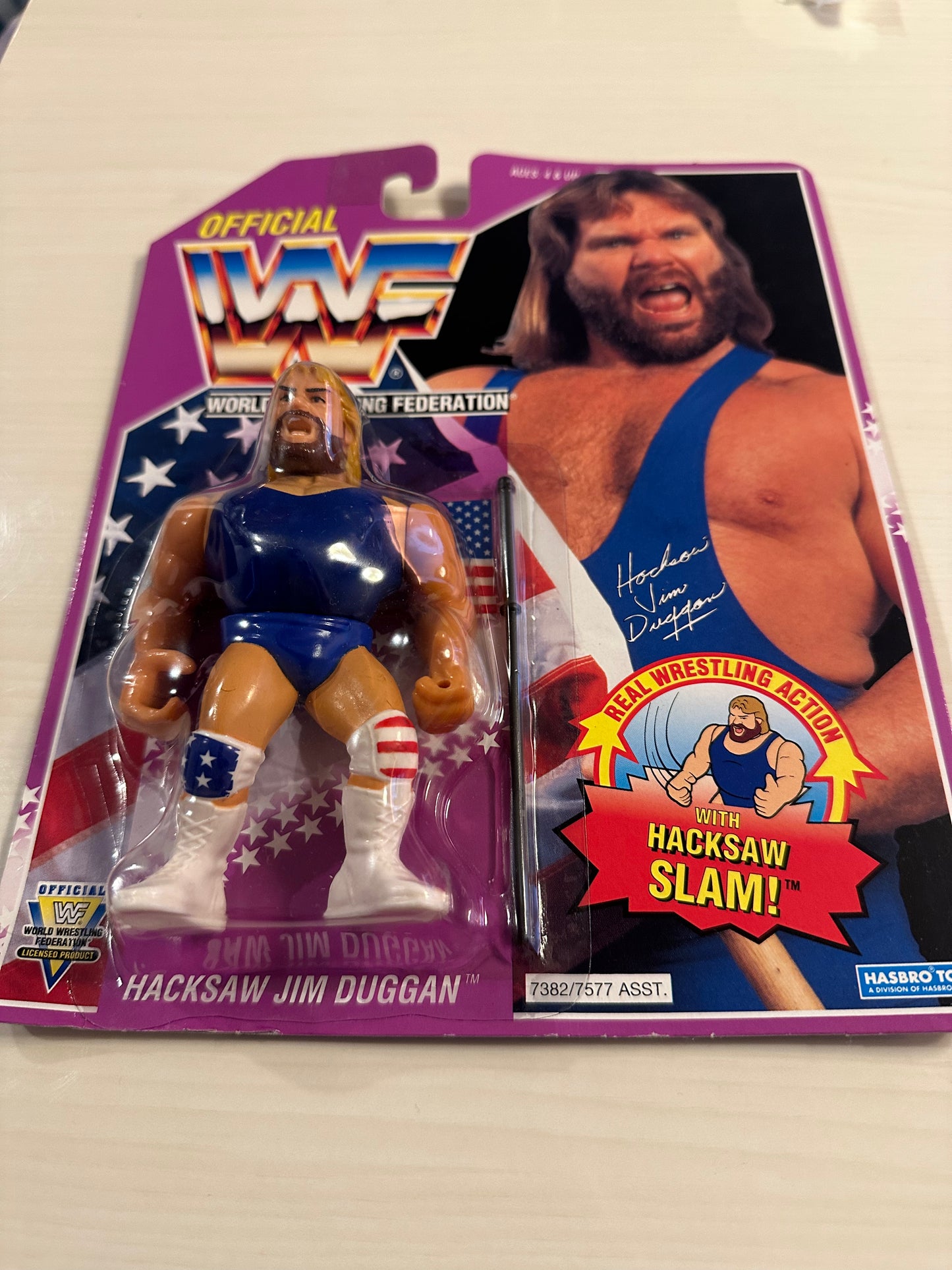 Hacksaw Jim Duggan Series 9 WWF Hasbro