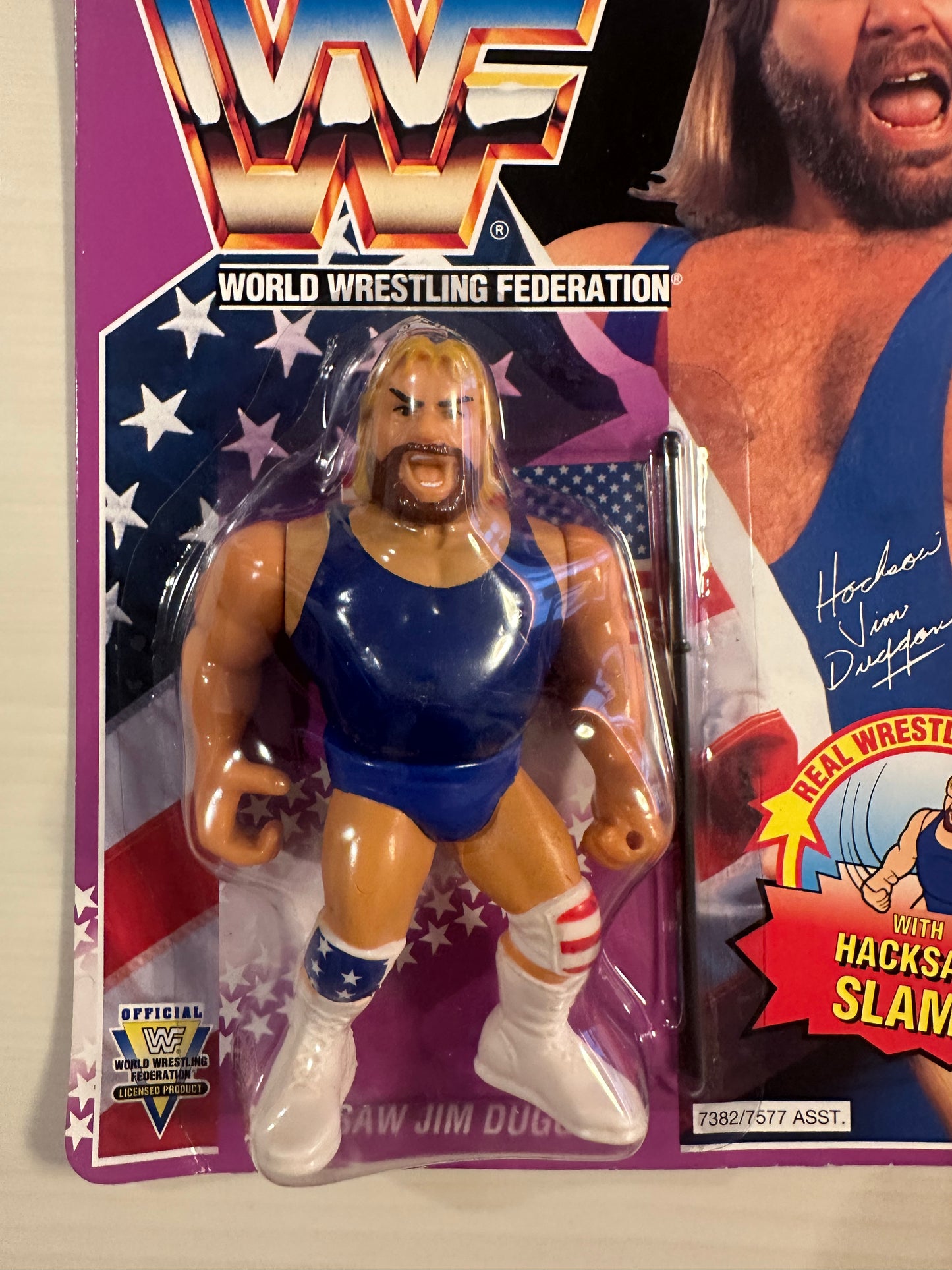 Hacksaw Jim Duggan Series 9 WWF Hasbro