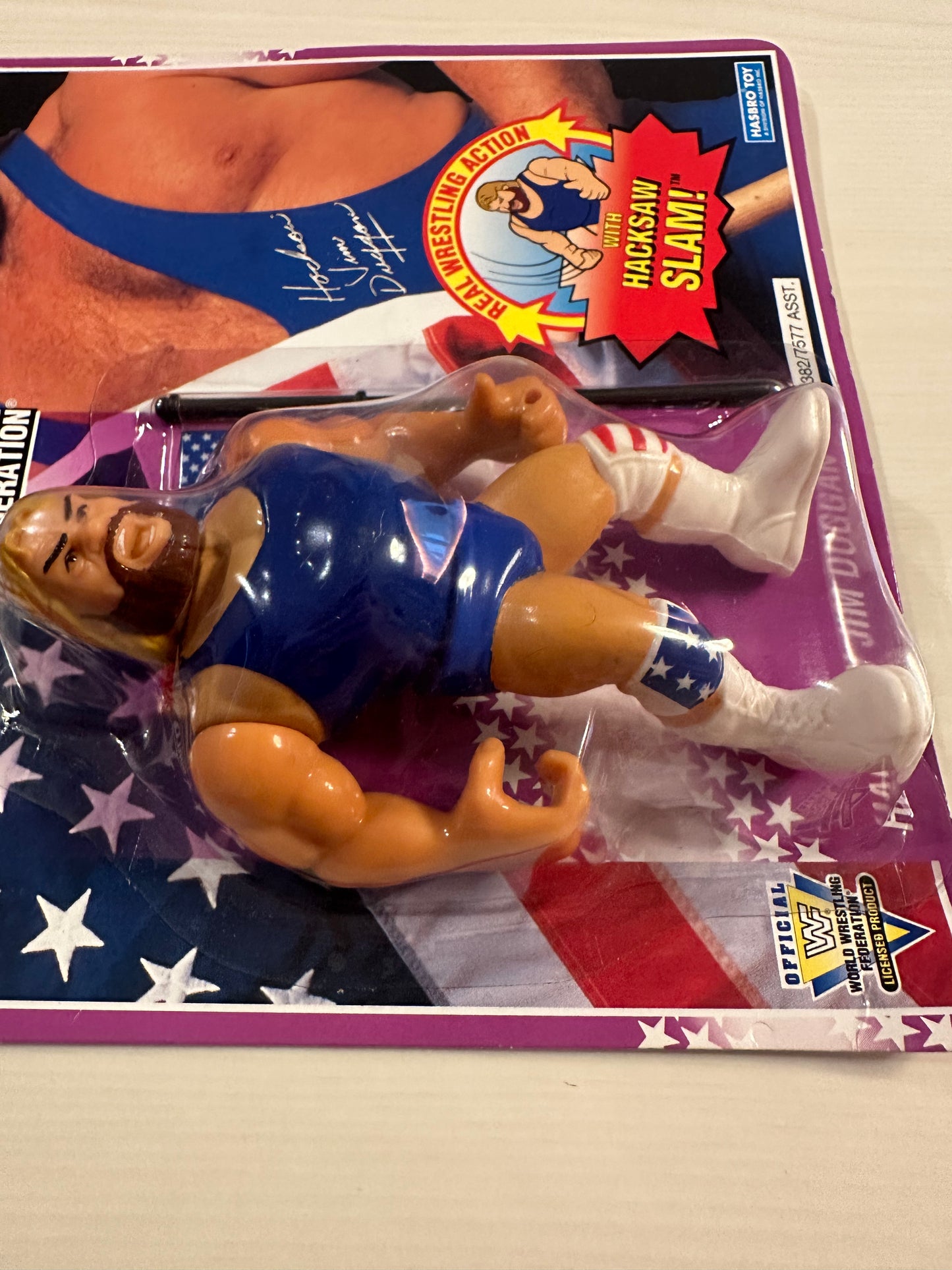 Hacksaw Jim Duggan Series 9 WWF Hasbro