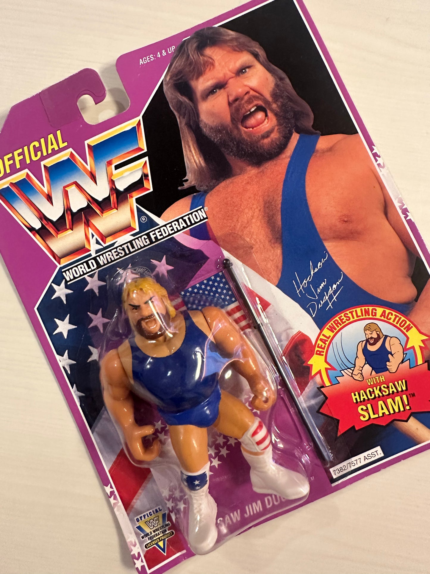 Hacksaw Jim Duggan Series 9 WWF Hasbro