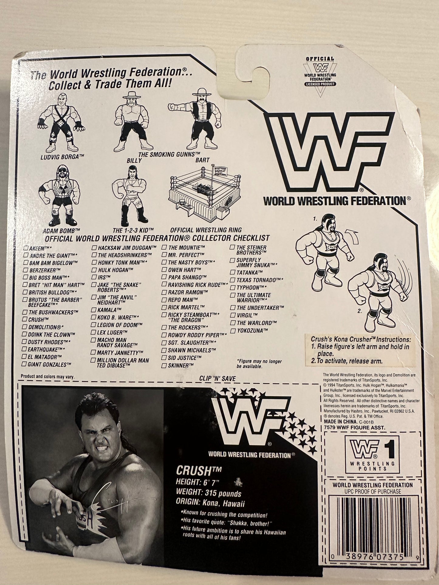 Crush Series 11 WWF Hasbro