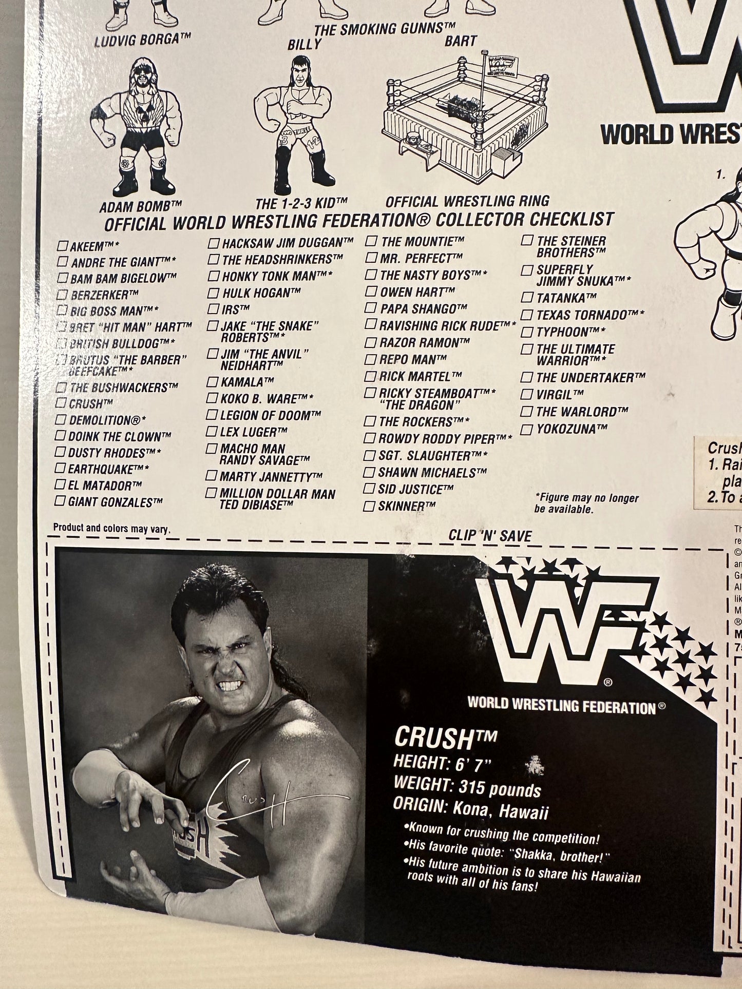 Crush Series 11 WWF Hasbro