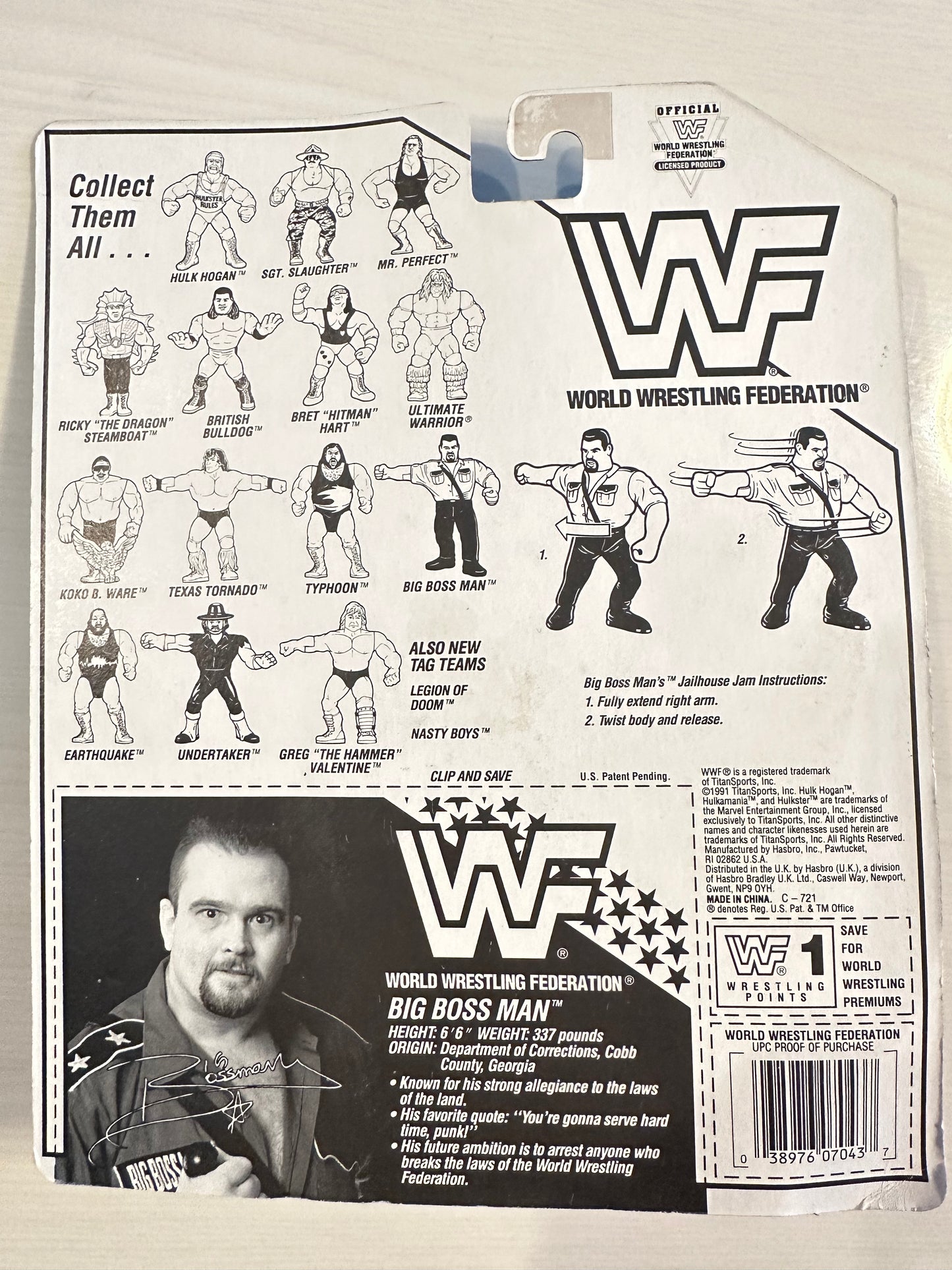 Big Boss Man Series 3 WWF Hasbro