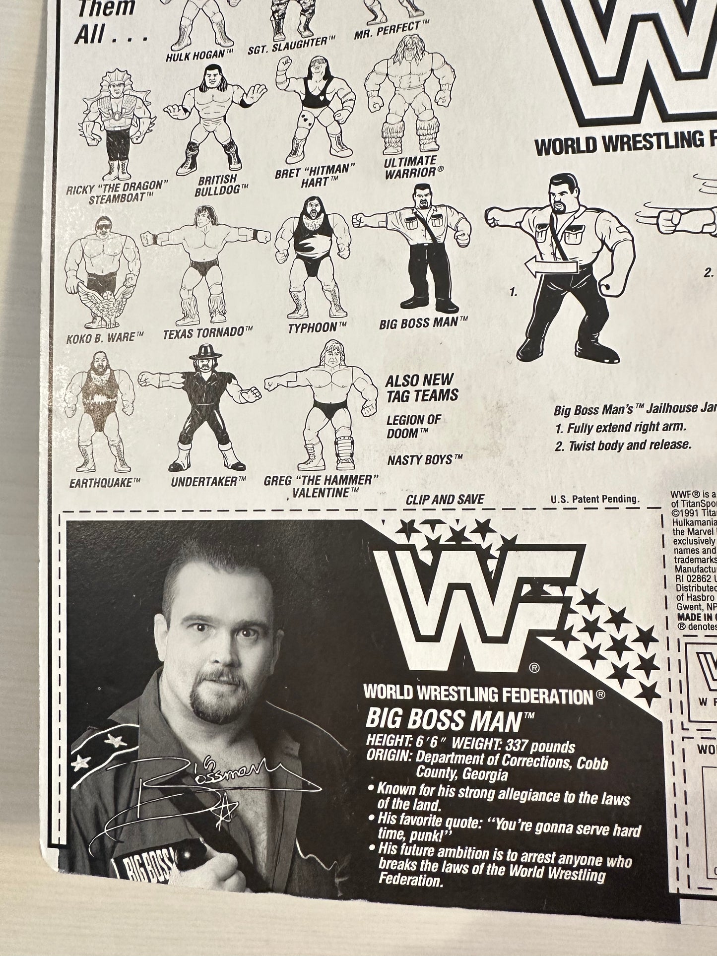 Big Boss Man Series 3 WWF Hasbro