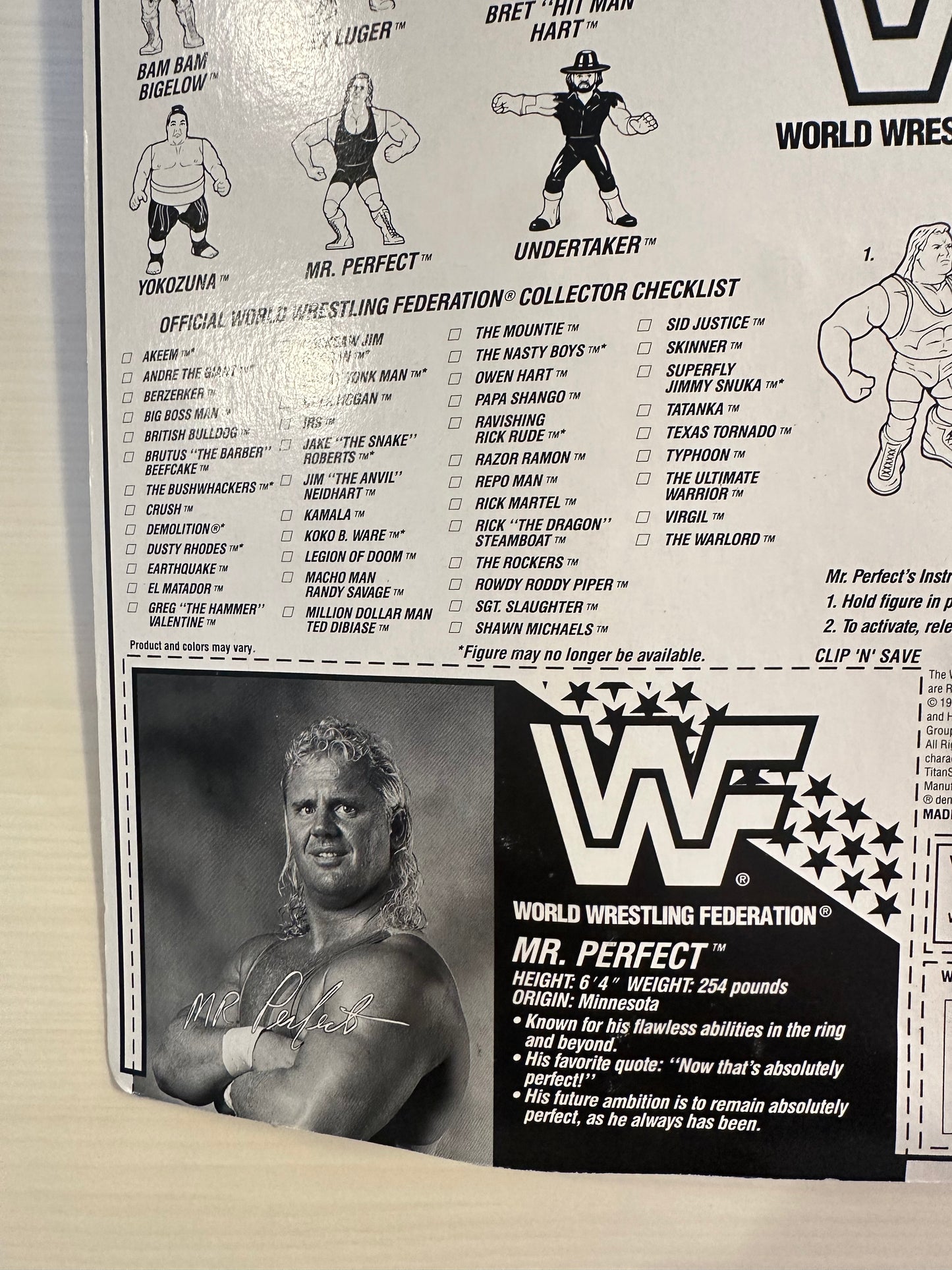 Mr Perfect Series 8 WWF Hasbro