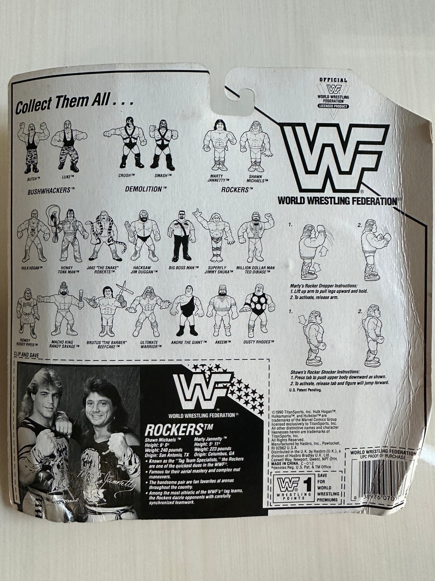 The Rockers Series 2 WWF Hasbro MOC figure