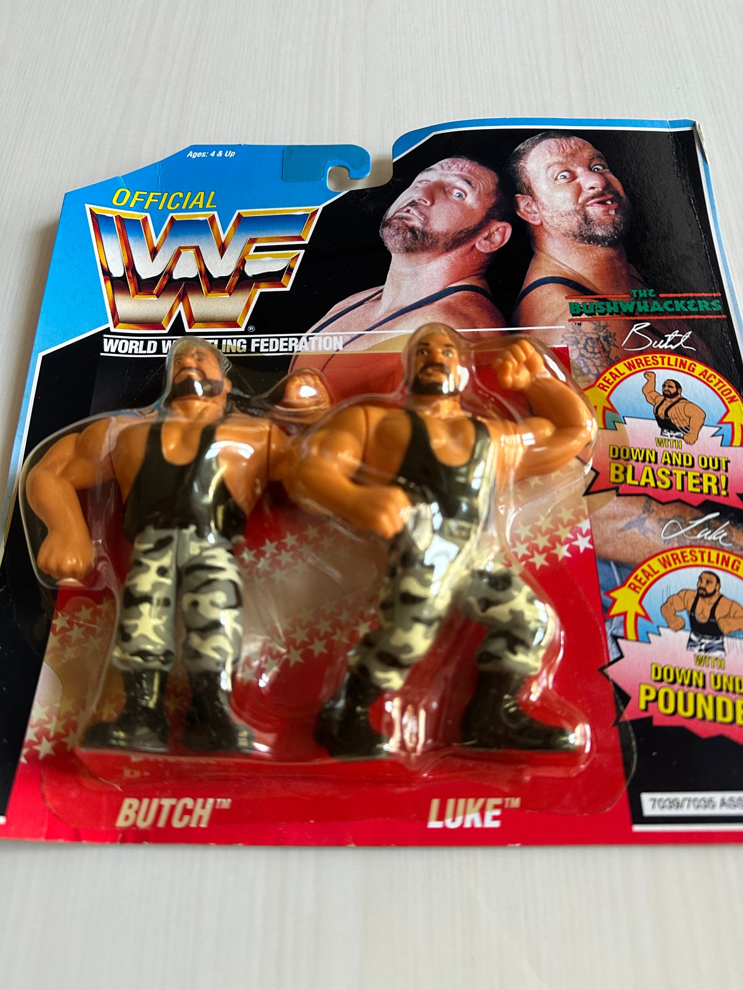 The Bushwhackers Series 2 WWF Hasbro MOC figure
