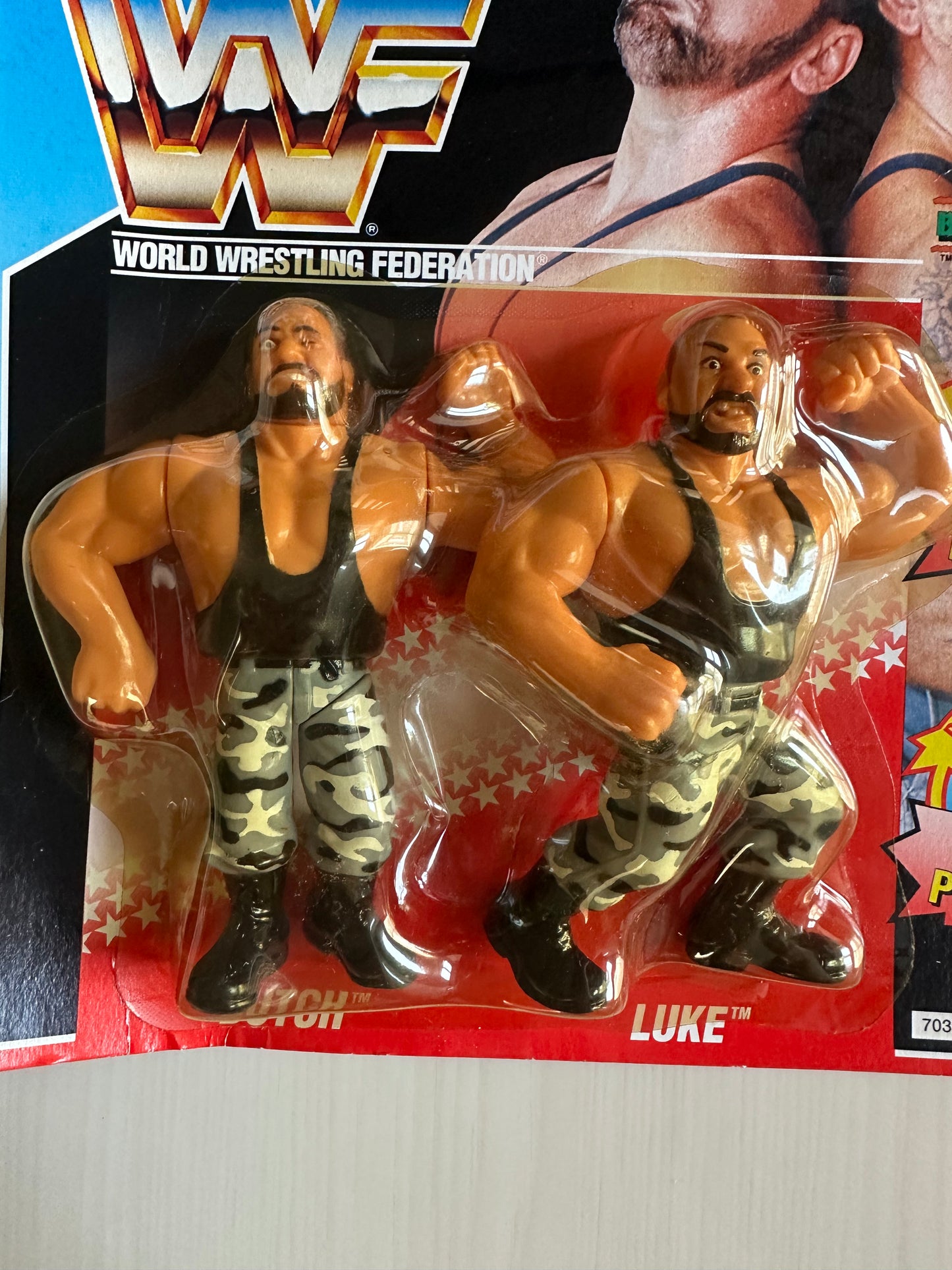 The Bushwhackers Series 2 WWF Hasbro MOC figure
