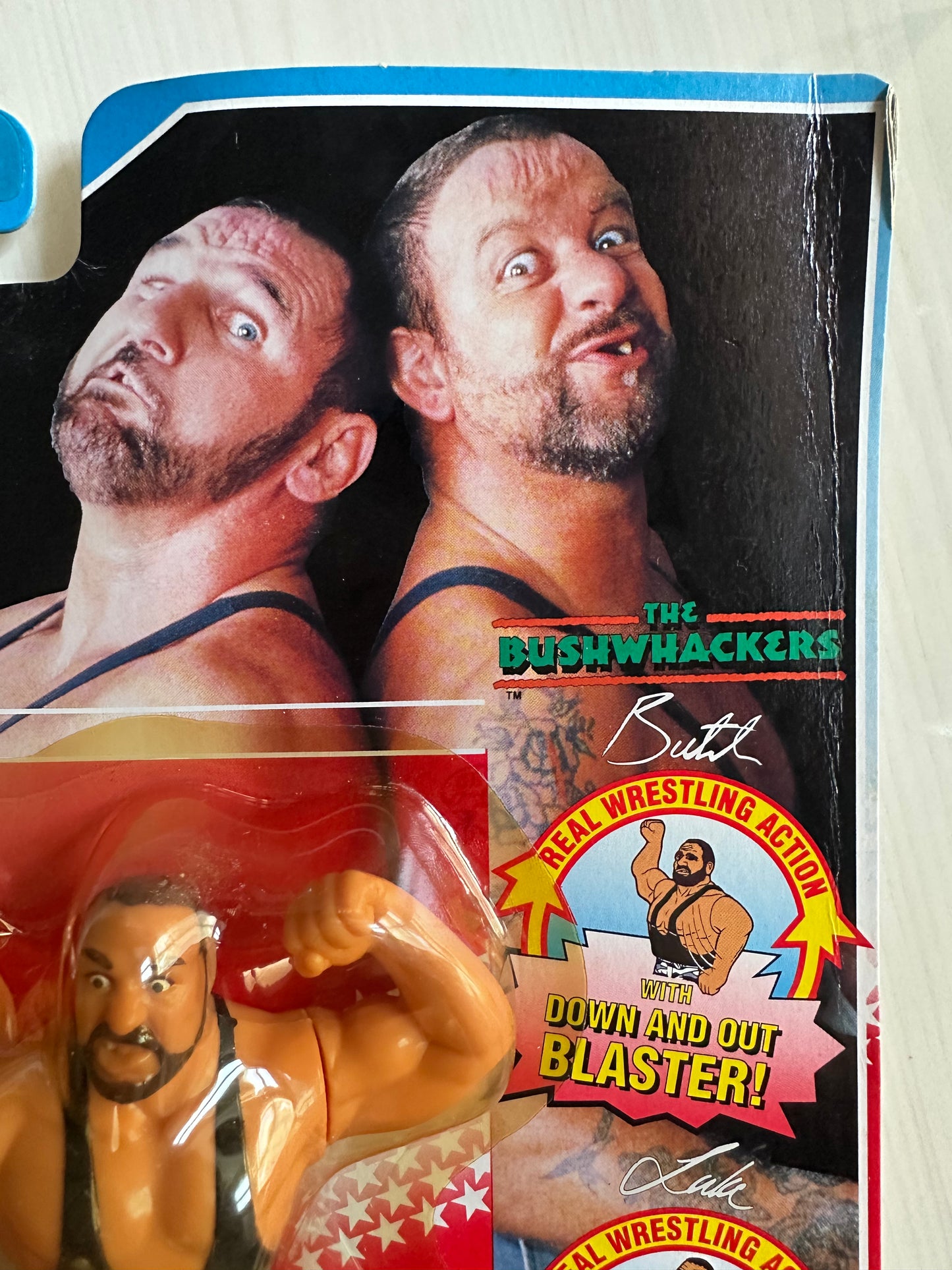 The Bushwhackers Series 2 WWF Hasbro MOC figure