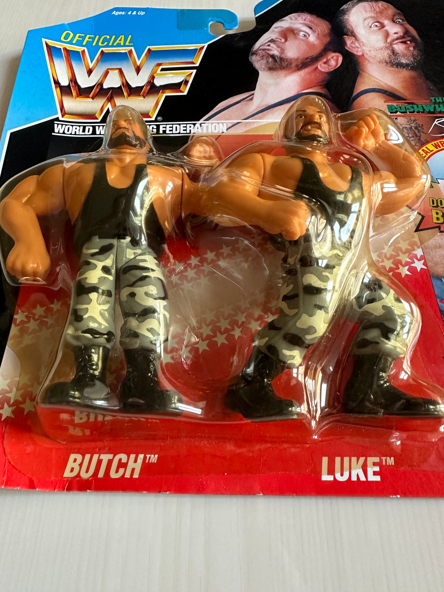 The Bushwhackers Series 2 WWF Hasbro MOC figure