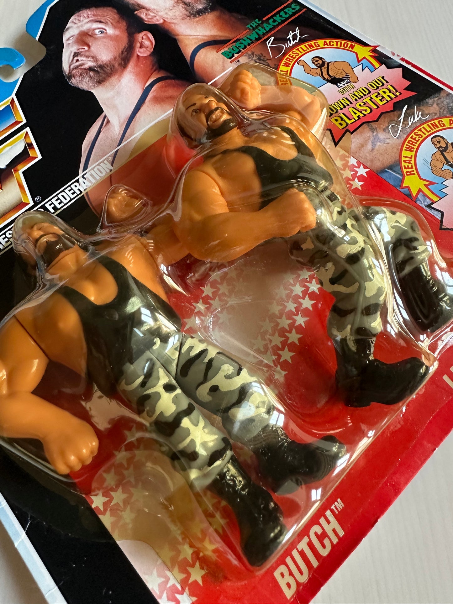 The Bushwhackers Series 2 WWF Hasbro MOC figure